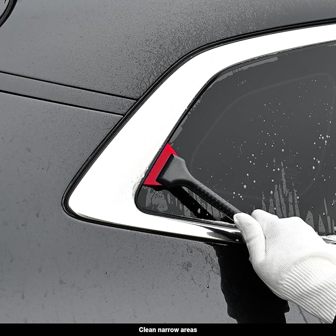 EHDIS Window Tint Tools Mini Quarter Window Squeegee Kit Different Hardness Small Squeegee for Installing Window Film,Vinyl Wrap Tools for Car Wrapping,Window/Mirrors Cleaning