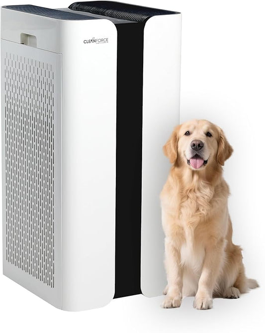 CleanForce Extra large Air Purifier for home large room, covers 4000 ft², H13 True HEPA Filter, Filters 99.97% Dust, Smoke, Odor, Pollen, VOCs, Commercial Air Cleaner for office, classroom | MEGA1000