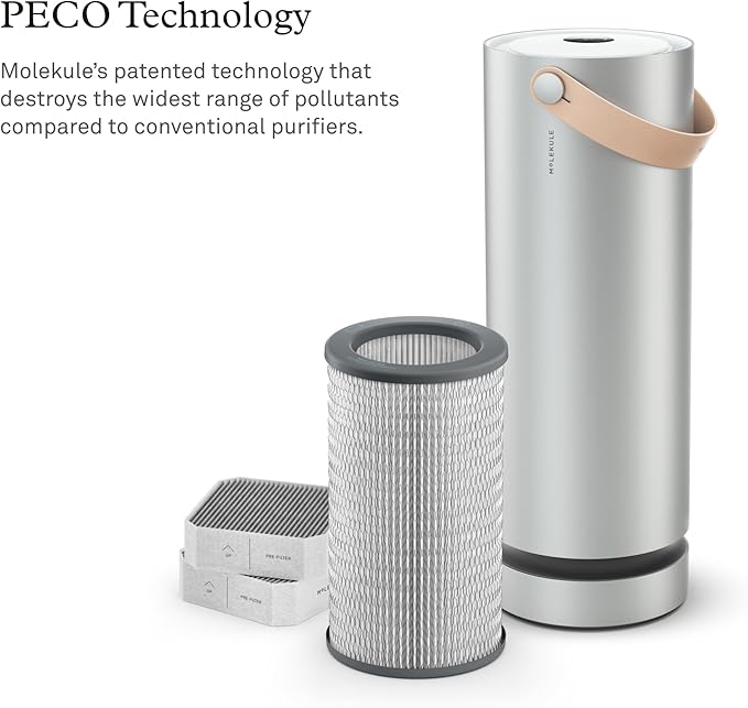 Molekule Air PECO-Filter Replacement - Authentic Molekule Advanced PECO-Filter with Activated Carbon - High Efficiency Multi-Layer Air Purification - Helps Remove Allergens, Dust & Odors