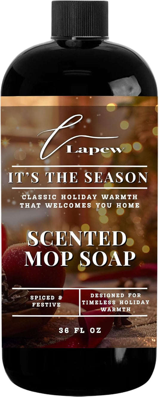 Luxury Floor Cleaner, Scented Mop Soap Concentrate | Hard Floor Cleaner for Tile, Vinyl, Laminate, LVP & Sealed Hardwood | Low-Foam, Streak-Free | 36 oz | It's The Season