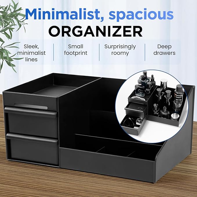 EXIN DECHEN Cologne Organizer for Men,Cologne Stand,Organizador de Perfumes,Estante Para Perfumes,Dresser Organizer Countertop,Mens Bedroom Essentials,Gifts for Men,Gift Ideas Mens