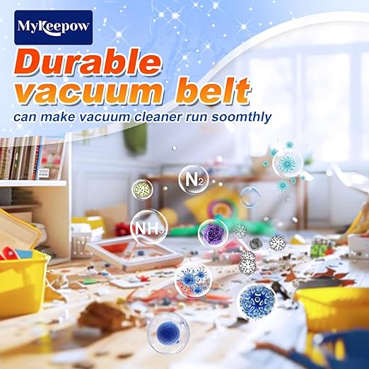 8 Pack Vacuum Belts for Sanitaire Commercial Upright SC679, Round Belt for Eureka Vacuum Cleaner,Replace Parts 30563B, 30563A