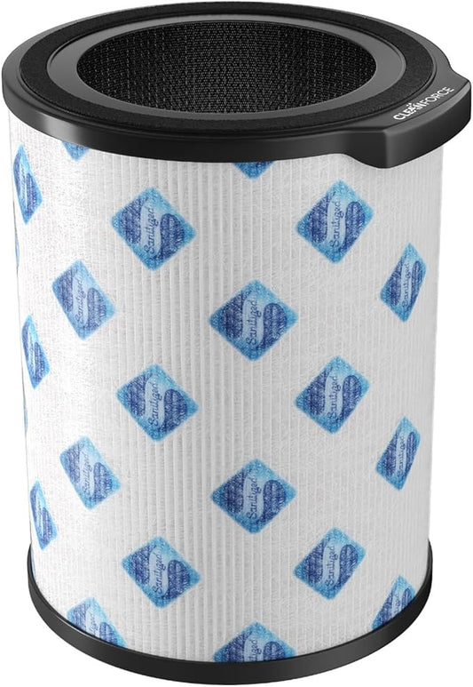 Genuine CleanForce AllerSync MaxPure H13 True HEPA Sanitized Air Filter for Rainbow Series, filters Dust, Somke, Pollen, Lint, Allergens, Pet Hair Dander and Odors