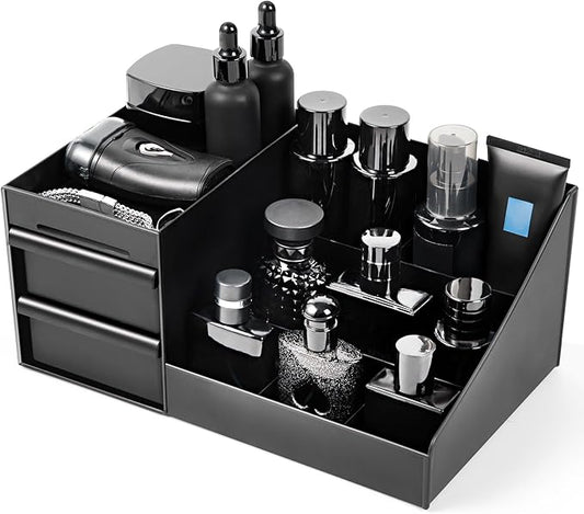 EXIN DECHEN Cologne Organizer for Men,Cologne Stand,Organizador de Perfumes,Estante Para Perfumes,Dresser Organizer Countertop,Mens Bedroom Essentials,Gifts for Men,Gift Ideas Mens