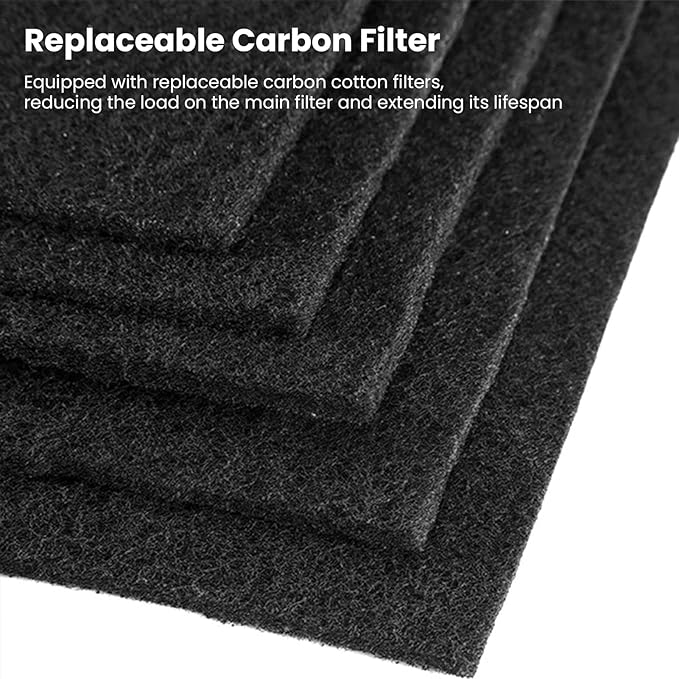 Core 300 Replacement Filter for LEVOIT Core 300, Core 300S, Core 300S-P, Core 300P, Core 350-P Air Purifier, 2 Pack 3-in-1 H13 Air Purifier Filter with 4 Pack Replaceable Activated Carbon, White