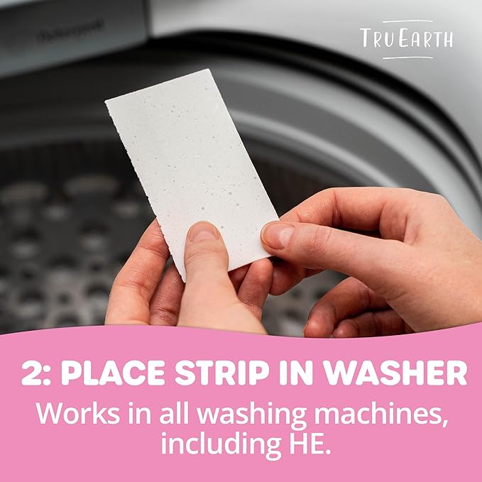 Tru Earth Hypoallergenic Baby Laundry Detergent Sheets/Strips for Sensitive Skin, 384 Count, Up to 768 Loads: Fragrance Free Baby Detergent Laundry Newborn, Children