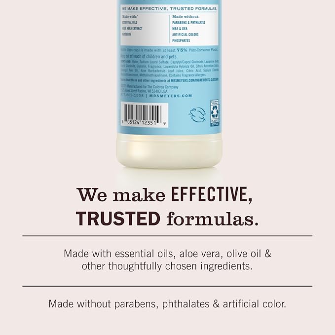 MRS. MEYER'S CLEAN DAY Liquid Dish Soap, Limited Edition Iowa Pine, 16 fl. oz - Pack of 3