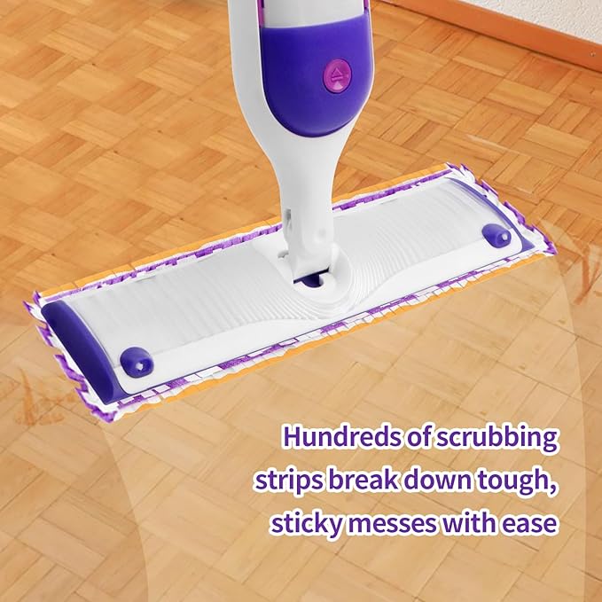 24 Pack Disposable Power Mop Pads for Swiffer Power Mop Pads, Compatible with Swiffer Power Mop Refills, Unscented Spray Replacement Floor Cleaning Refills for urface/Hardwood Floor Cleaning