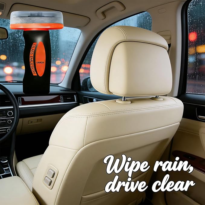Windshield, Windshield Oil Remover, 2026 New Upgrade Glass Cleaning Automotive Oil Film Cleaning Brush, Glass Emulsion Improves Visibility for Safe Driving for Auto Workshop Gear (3)