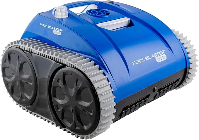 (All-New 2025) POOL BLASTER CX-300 Cordless Robotic Pool Cleaner for Smaller Inground & Above Ground Pools, 2.5 Hr Runtime, Wall Climbing, Smart Navigation, Rechargeable, Lightweight Robot Pool Vacuum