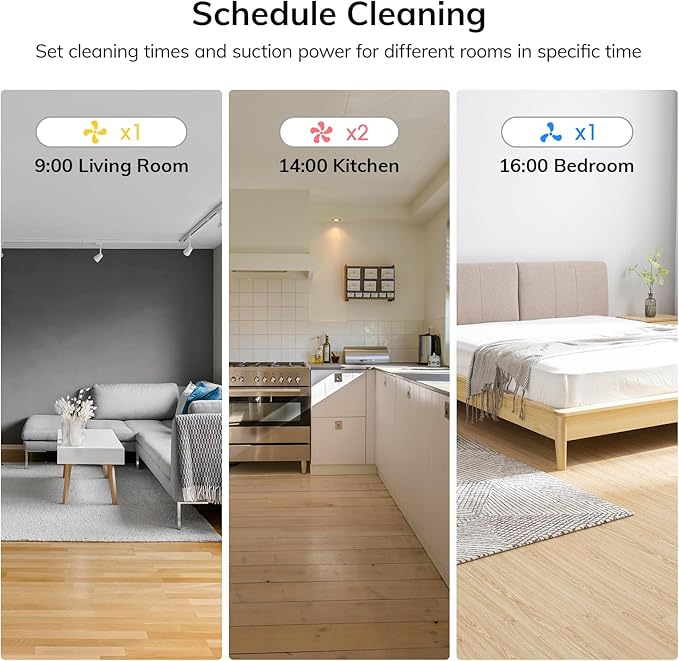 ILIFE A30s Robot Vacuum Cleaner, 10000Pa Max Suction Power with Lidar Navigation, Home Mapping, No-Go Zone, 150 Mins Max, 2.4G WiFi/App/Alexa/Remote Control, for Hard Floor, Carpet and Pet Hair
