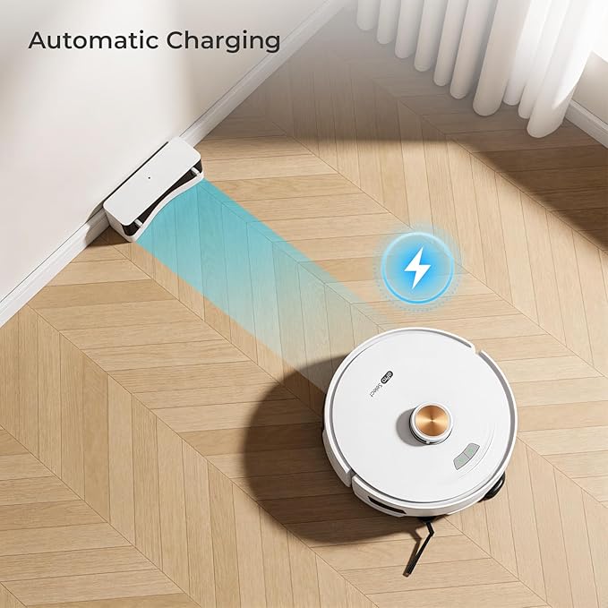 Apical Life Robot Vacuum and Mop Combo, 4000Pa Robotic Vacuum with Smart Obstacle Avoidance, 150 Min Runtime, APP/Alexa, Multi-Floor Mapping, Self-Charging for Pet Hair