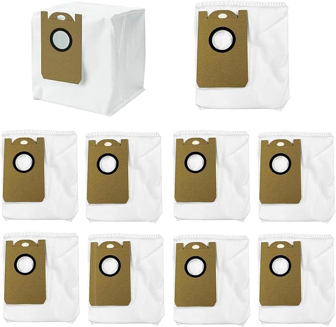 10 Pack Dust Bag Replacement Parts Fit for Laresar L6 Pro,Laresar L6 Nex, AIRROBO T10+,Honiture Q6 Pro, Neabot NOMO N2 Vacuum Cleaner