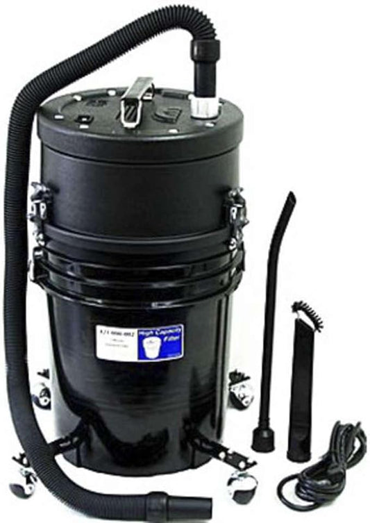 Atrix ATIHCTV5CT Vacuum Cleaner - 5-Gallon Bucket Vacuum with HEPA Filtration, ESD-Safe for Electronics, High-Capacity Commercial HEPA Vacuum with Ametek Advantek II Motor and Roller Base