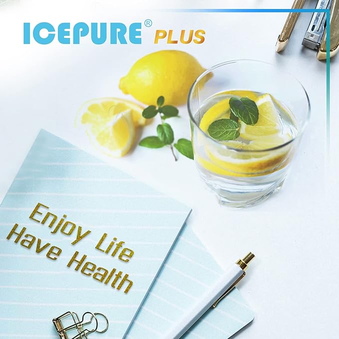 ICEPURE NSF/ANSI 53 Certified Premium RWF0600AH Replacement for MWF, MWFP, 197D6321P006, WFC1201, MWFA, PC75009, HDX FMG-1, GSE25GSHECSS, 46-9996, GSH25JSDDSS GWF Refrigerator Water Filter 3PACK