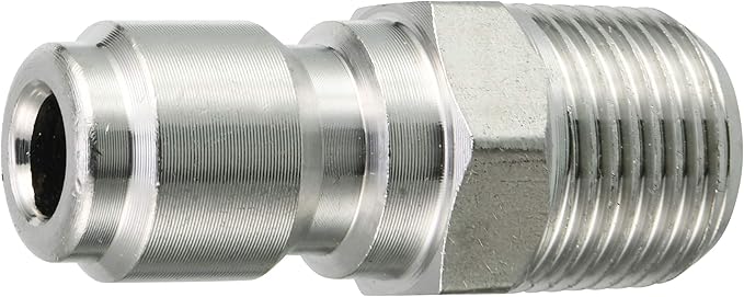 RIDGE WASHER Pressure Washer Adapter Set, 3/8 Inch Quick Connect to Male Thread Fitting, 5000PSI