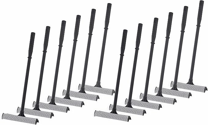 Matthew Cleaning All Purpose Window Squeegee Window Cleaner Tool,Car Squeegee Windshield Cleaning Sponge and Rubber Squeegee,2-in-1 Window Cleaner Sponge(8'') and Soft Rubber with Pole 20’’(12Pack)