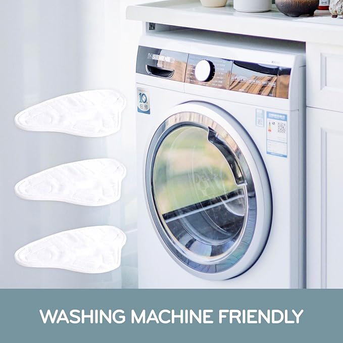 H2O X5 5-in-1 Multi-Purpose Steam Mop, Handheld Steam Cleaner, Adjustable Height, Removable Tank, Large Capacity, Rapid Heat Up, Steam Control, Lightweight, High Pressure with additional 3pk pads