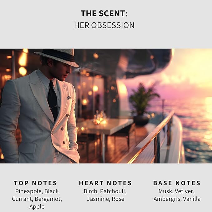 Luxury Floor Cleaner, Scented Mop Soap Concentrate | Hard Floor Cleaner for Tile, Vinyl, Laminate, LVP & Sealed Hardwood | Low-Foam, Streak-Free | 36 oz | Her Obsession