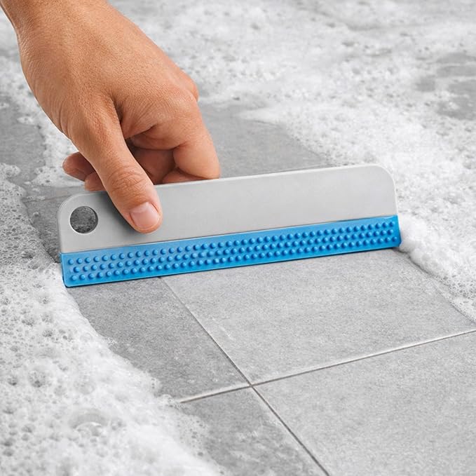 2 Pcs Mini Soft Rubber Mirror Squeegee Window Scrubber Scraper for Shower Glass Doors Cleaning Squeegee Tool Car Windows Windshield Mirror Tile Cleaner