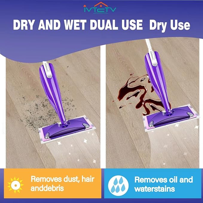 20-Pack Mopping Pad Refills Compatible with Swiffer WetJet Mop, Disposable Multi-Surface Cleaning Pads for Hardwood Floors and Other Surfaces