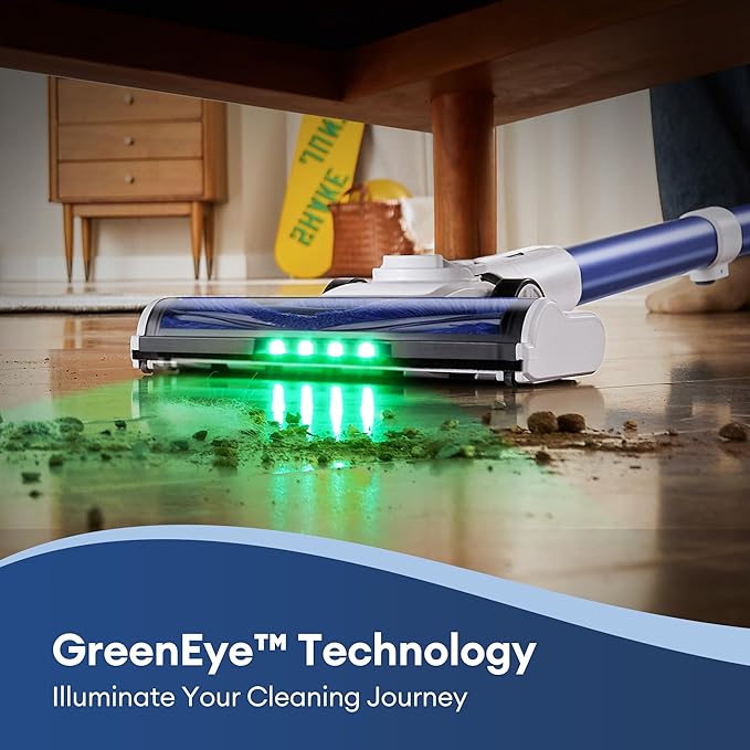 Ultenic Cordless Vacuum Cleaner, 500W 45KPA 40Mins Vacuum Cleaners for Home, Stick Vacuum Cordless Rechargeable with Self-Standing, 180° Lay-Flat, Anti-Tangle for Pet Hair/Carpets/Floor