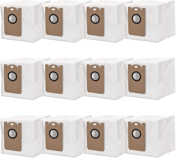 Dust Bags for iHome Nova - for Kyvol Cybovac S31 - for Uoni V980 Plus Q6 - for M7 Pro M8 Max - for Neabot NoMo N1+/N1 Plus/N2 Robot Cleaner -2.5L Capacity Disposable Replacement Vacuum Bags-12 Pack