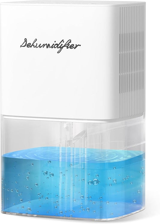 Dehumidifier 1800ML 63OZ Small Dehumidifier for Home 230 Ft² Safety Dehumidifiers Adjustable 10 Color Lights 5 Timers 3 Setting Modes Auto Shut Off Protection Low Noise For Bedroom Bathroom