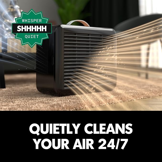 PuroAir 100i HEPA Air Purifiers for Home Pets - Covers Up To 550 Sq Ft - Filters Up To 99.9% of Pollutants, Smoke, Pollen, Dust - Quiet HEPA Air Filter - Air Purifiers for Bedroom (2 Pack)