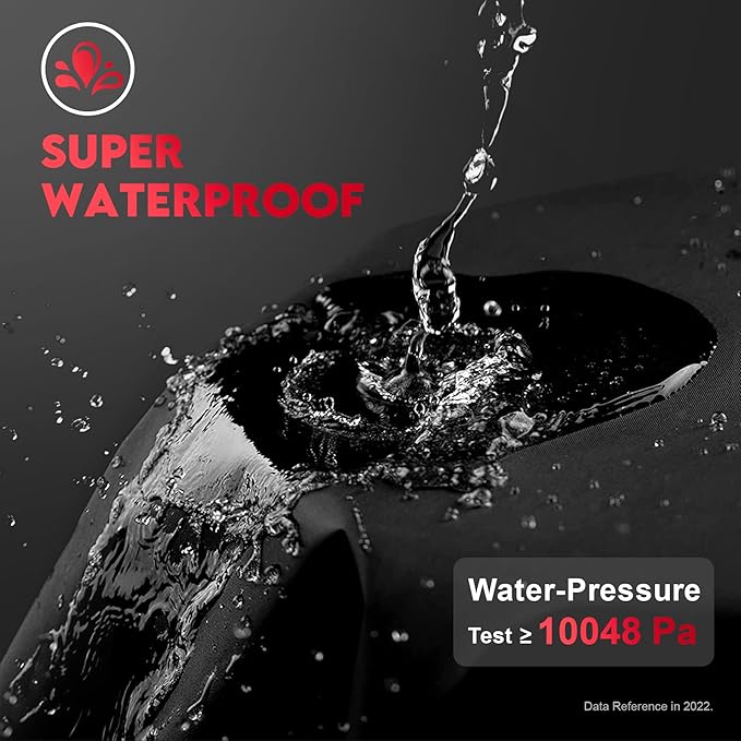 Zettum Riding Lawn Mower Cover - Lawn Tractor Covers Waterproof & Heavy Duty, 600D Outdoor Mower Cover Universal fit with Storage Bag for John Deere, EGO, Toro, Craftsman, Husqvarna, Honda and More