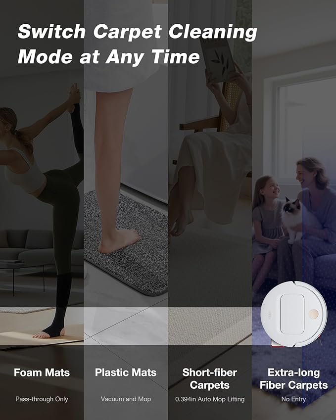 Yeedi M14 Plus Robot Vacuum and Mop with All-in-One Station, 18000Pa, OZMO Roller Instant Self-Washing Mopping, 167℉ Hot Water Mop Washing & Self-Drying, ZeroTangle 3.0, Self-Emptying, White