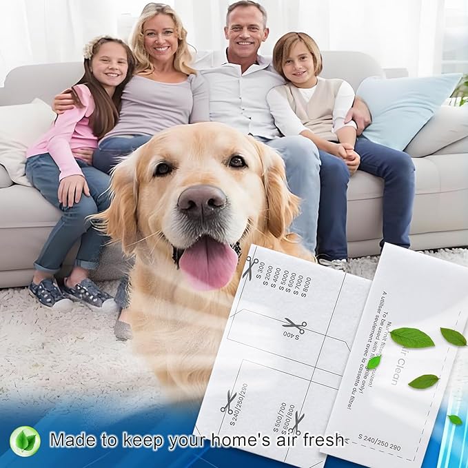 Pymin 6pcs engine protection filter and 6pcs vacuum cleaner filter set for Miele Classic C1, Compact C1/2, Complete C1/2/3, Dynamic U1, S200-S899, S2000-S8999