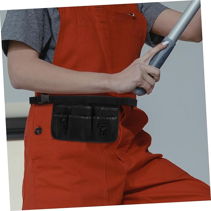 Garden Tool Fanny Pack with Reflective Stripe Adjustable Waist Tool Pouch for Gardening Cleaning and Utility Work 13.38X9.25X9.25 Inch