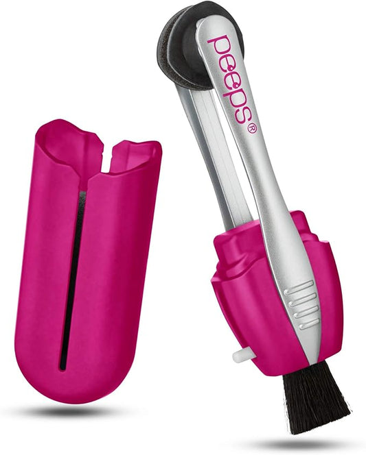 CarbonKlean Peeps Eyeglass Lens Cleaner - Efficient and Durable Carbon Microfiber Technology - Exclusively Used by NASA - 500 Uses (Soft Touch Pink)
