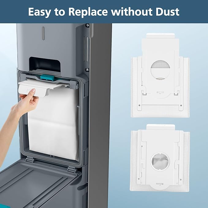 8 Pack VCA-ADB90 Dust Bag Compatible with Samsung VCA-SAE903/AA & VCA-SAE904/AA, Replacement Bags for Jet 75 Complete 75+ 90+ 70+ Series Stick Cordless Vacuum Cleaners, Compared to Part VCA-ADB90/XAA