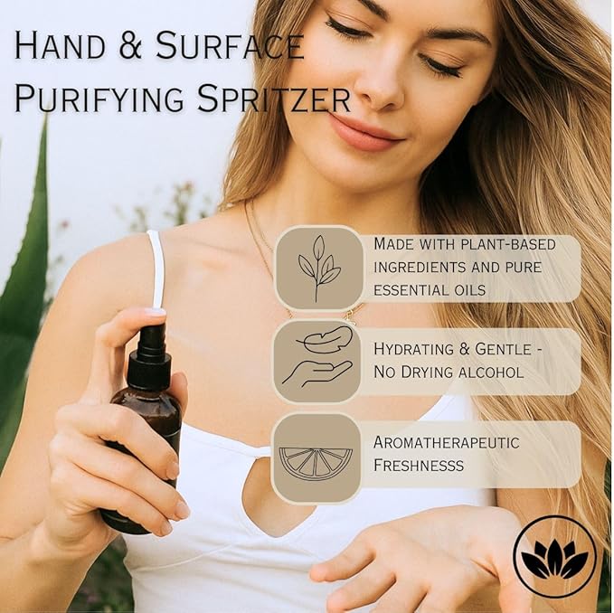 O'VEDA Starter Kit – Multi-Purpose Cleaning Bundle with 1 Concentrate & 1 Spritzer Refill Bottle (30ml each), 16oz Spray Bottle & Cleaning Cloth – All-Purpose Cleaner for Kitchen, Floors & More