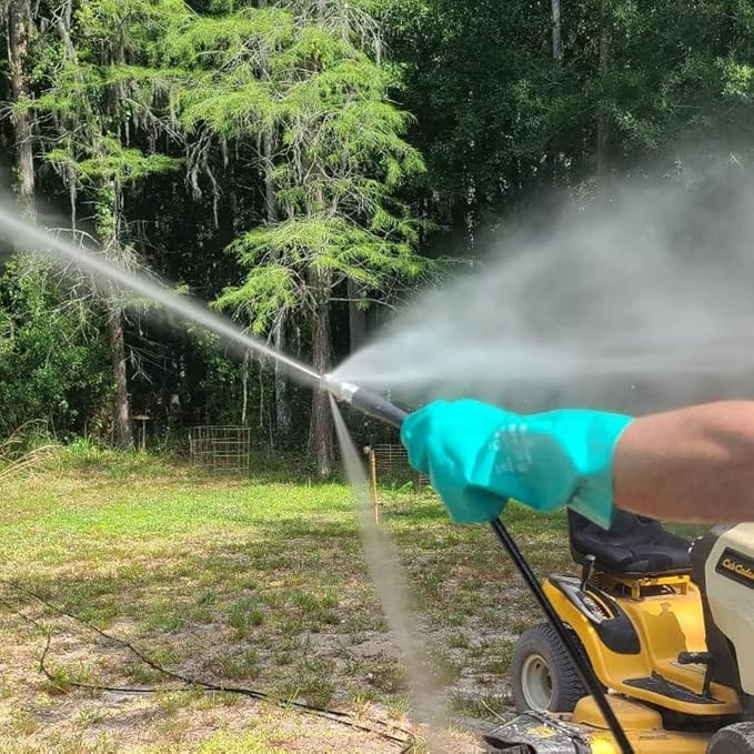 Hourleey Sewer Jetter Kit for Pressure Washer 150FT, Drain Cleaner Hose 1/4 Inch NPT, Orifice 4.0 Button Nose and Rotating Sewer Jetting Nozzle Spanner Tape Pearl Corsage Pin, 4000 PSI