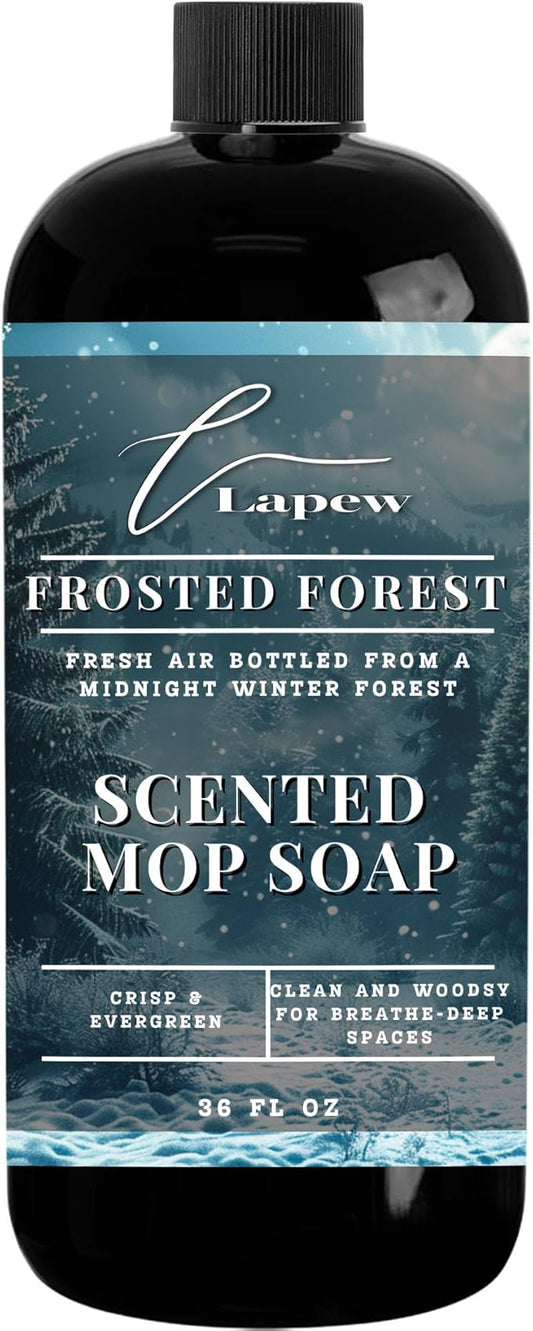 Luxury Floor Cleaner, Scented Mop Soap Concentrate | Hard Floor Cleaner for Tile, Vinyl, Laminate, LVP & Sealed Hardwood | Low-Foam, Streak-Free | 36 oz | Frosted Forest