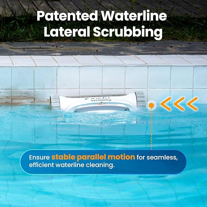 2026 Chasing Hydro 3 Robotic Pool Cleaner for Inground/Above Ground Pools, 150W Cordless Pool Vacuum, Max 200min Runtime, 4.1L Filter Basket, Auto Waterline/Wall Cleaning, Max 1076 sq.ft Coverage