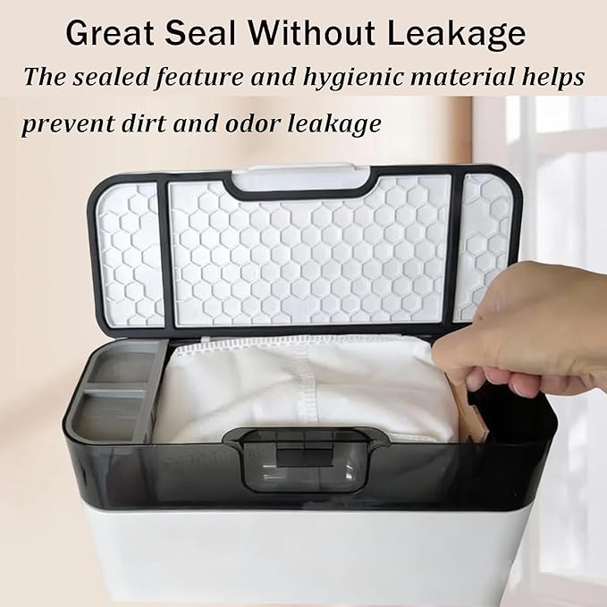 12 Pack Replacement Dust Bags Compatible with Lefant M2 Plus / M2 Pro / M2S Pro Robot Vacuum Cleaner, Large Capacity Dirt Disposable Vacuum Bags