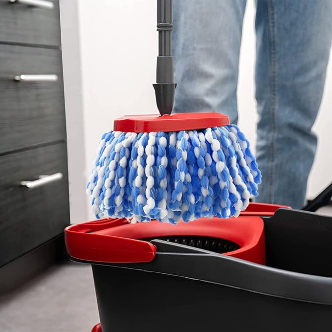 Spin Mop Replacement Head Compatible with O-Ceda 2-Tank Dual System RinseClean Microfiber Spin mop Refill for O Ceda Mop Replace Head (3 Pack)