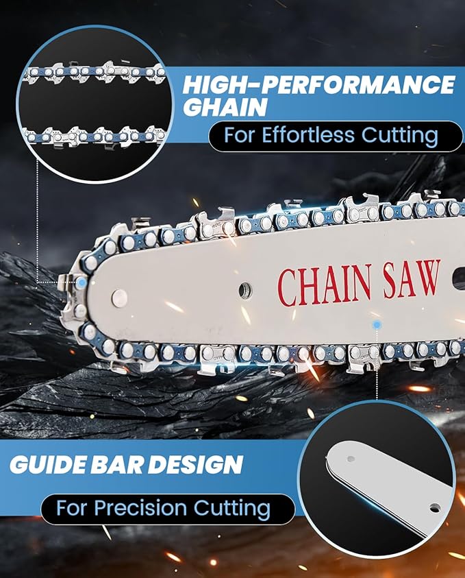 Saker Mini Chainsaw|6 Inch Chainsaws[2025 Upgraded]|Mini Cordless Electric Chain Saw|Small Handheld Portable Chain Saws Battery Powered Saw for Tree Trimmer and Garden,Valentine's Day Gifts