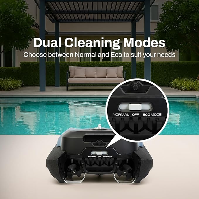 Betta Flex Solar-Powered Robotic Pool Skimmer – Cordless with Dual Cleaning Modes, Soft-Touch Pool Protection. Compatible with Infinity Edge, In-Ground & Above-Ground Pools (Blue)