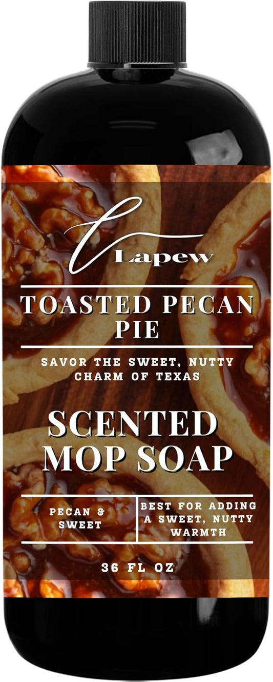 Luxury Floor Cleaner, Scented Mop Soap Concentrate | Hard Floor Cleaner for Tile, Vinyl, Laminate, LVP & Sealed Hardwood | Low-Foam, Streak-Free | 36 oz | Toasted Pecan Pie