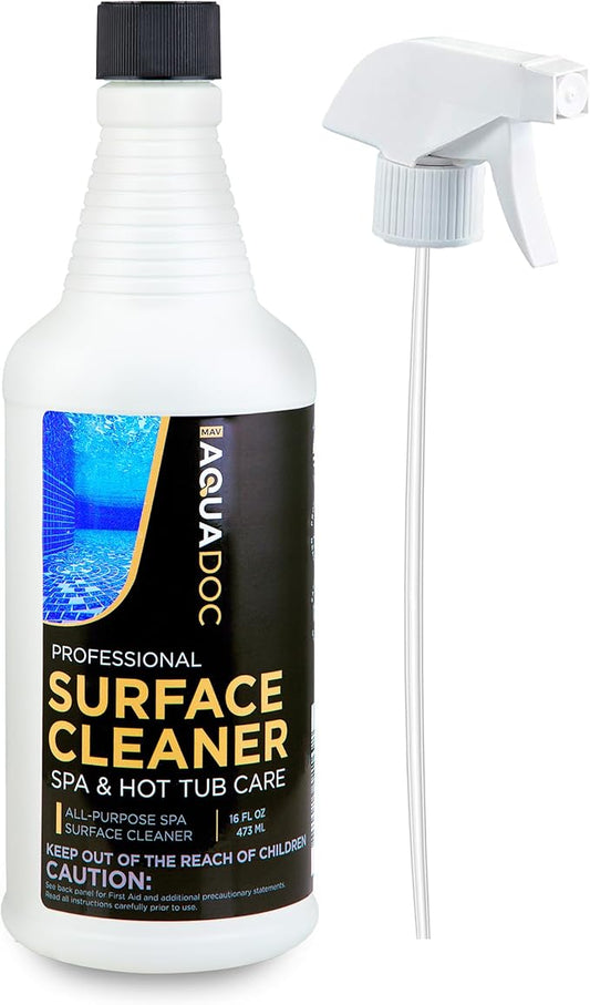 Hot Tub Cleaner Spray 16oz - Spa Surface Cleaner for Hot Tub Chemical Made in the USA - AquaDoc