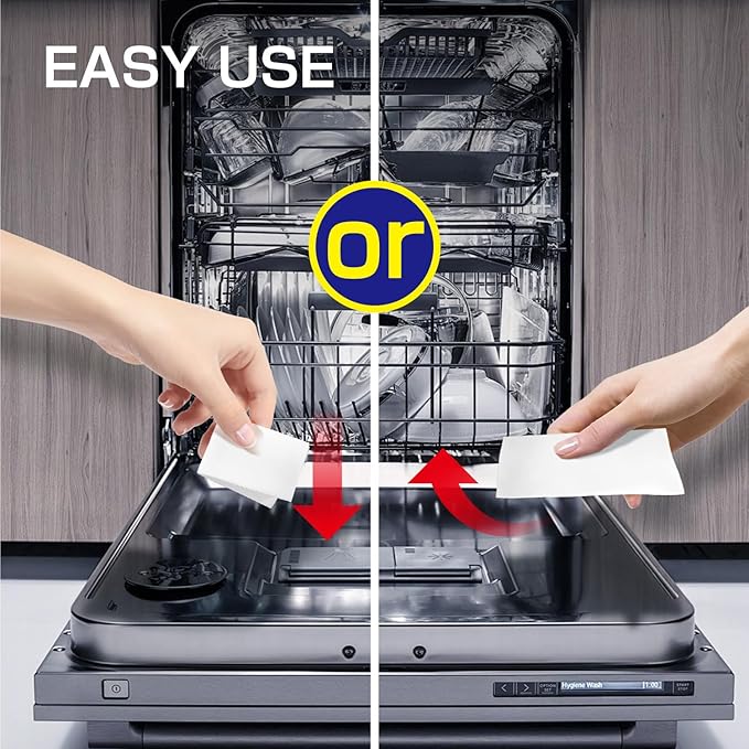 CLEARALIF Dishwasher Detergent Sheets, Lemon Scent, Up To 160 Loads, Eco Dishwashing Soap Strips for in Dishwasher or Sink