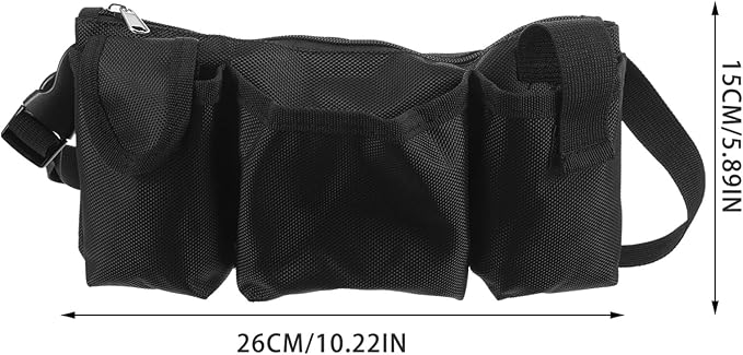Cabilock Cleaning Belt Adjustable Waist Tool Bag with Multiple Pockets for Janitorial Work Gardening and Home Use 10.23X5.90X1.96 Inches Lightweight Durable Canvas