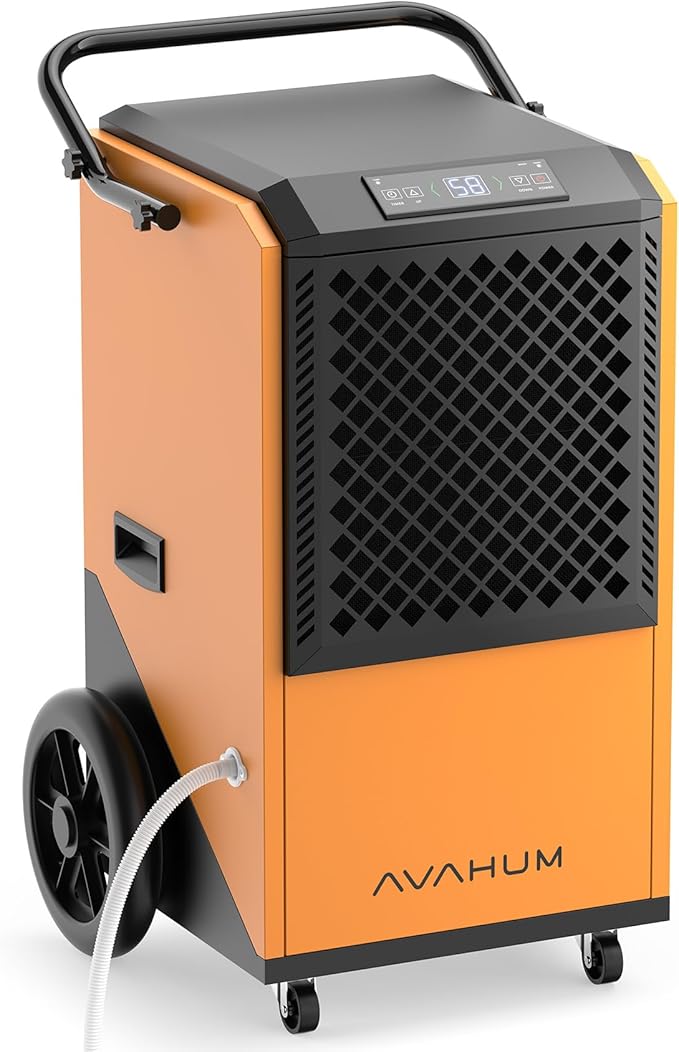 Commercial Dehumidifier for Basement,320 Pint Commercial Grade Dehumidifiers,9500 sqft Large Spaces for Industrial, 24H Timer,38 Gallon/Day,Continuous Dehumidification,Auto Defrost,For 20A Socket