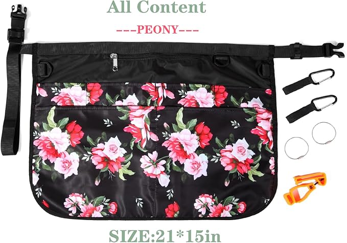Waterproof Cleaning Apron with 7 Pockets, Cleaning Supplies for Housekeeping, Lightweight and Durable Maid Apron