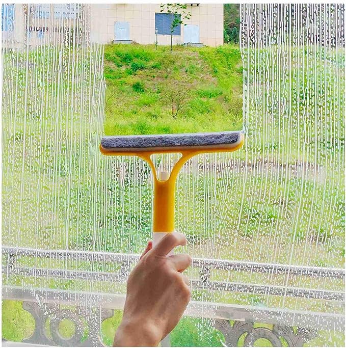 3pcs 3 in 1 Window Cleaning Scraper, 3 in 1 WindowSqueegee Cleaner,Window Squeegee with Spray, for Windows,Car Windshields,Bathrooms,Kitchens,Tiles,etc,All-Purpose Window Cleaner Tool